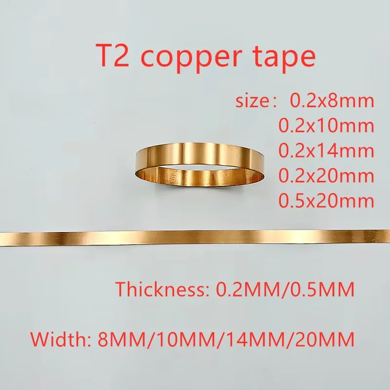 T2 Pure Copper Tape for Power Battery Connection Large Monomer Copper Coil Material Sheet