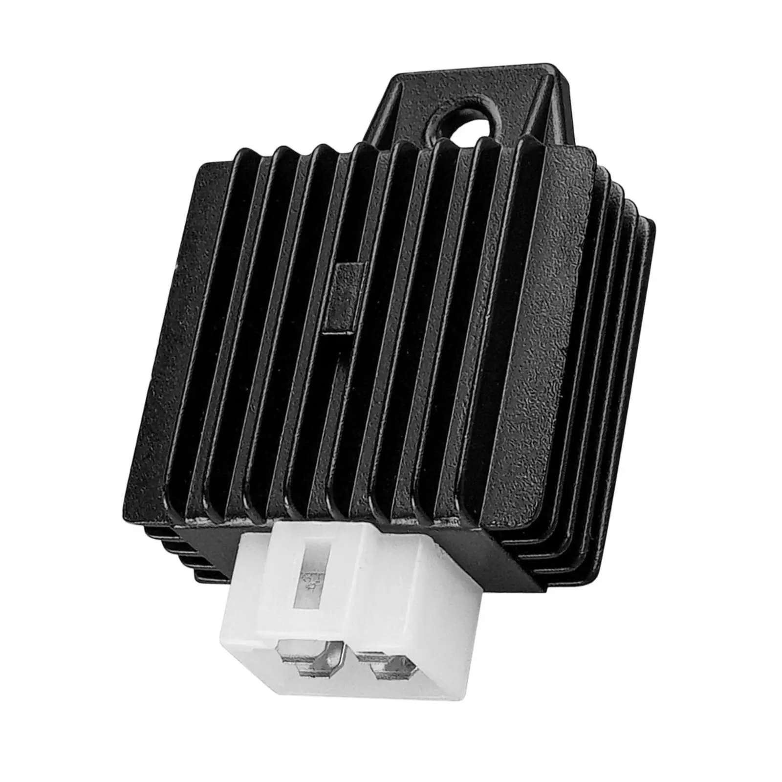 Motorcycle Regulator Rectifier 12V Black Stabilizer for Gy6 50/125/150cc Engines Direct Replace Fittings High Performance