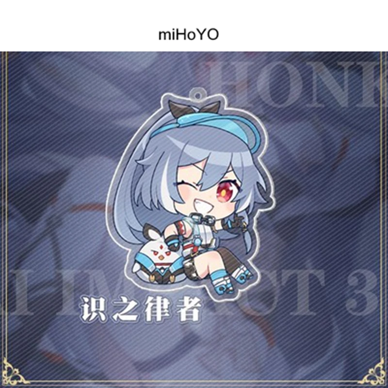 Honkai Impact Games Keychains Acrylic Anime New Cosplay Accessories Halloween Decorations Gifts Free Shipping