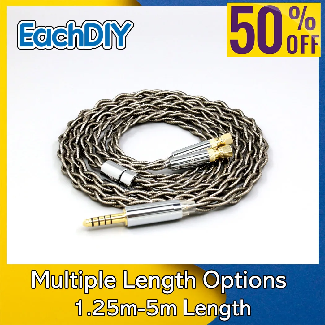 

Shielding Graphene Gold + Pure Silver Palladium HIFI Earphone Cable For HiFiMan HE500 HE400 HE6 HE5 HE4 HE300 8217