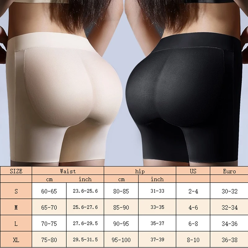 GUUDIA Booty Butt Enhancer Padded Honey Vent Seamless Breathable Tummy Control Butt Lifter Panties Stretched Women Body Shaper