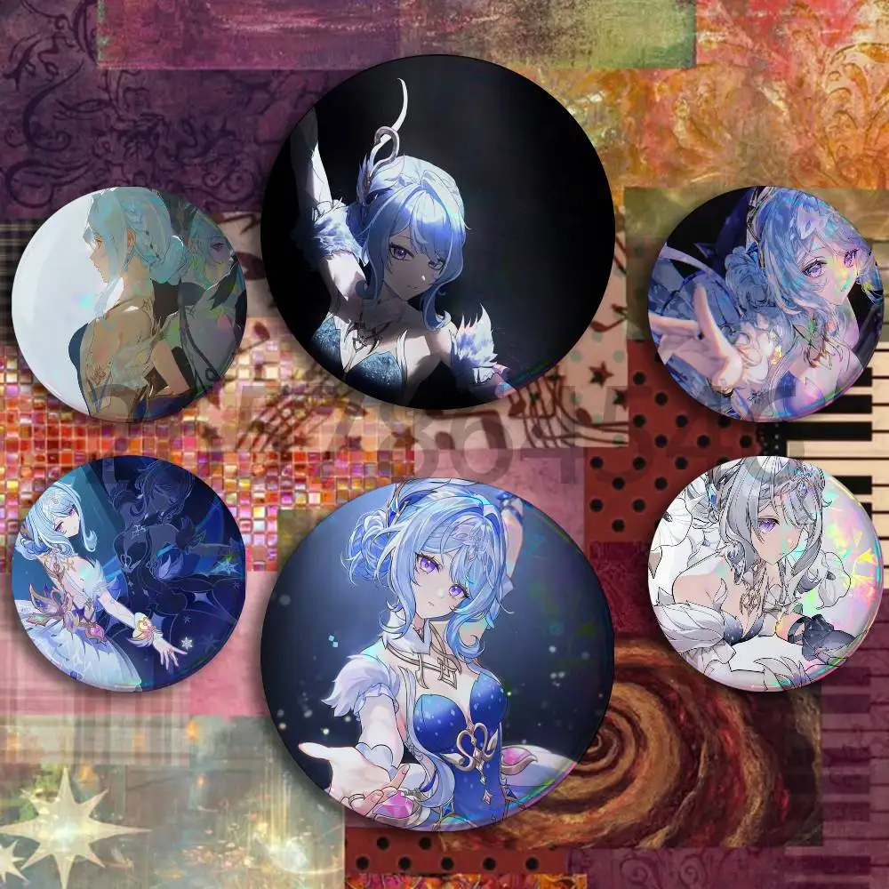 Genshin Impact 7.0 O-Odette Badges Set  25 32 44 58 75 mm Round Customizable Wholesale Fan goods Self-made fan freebies