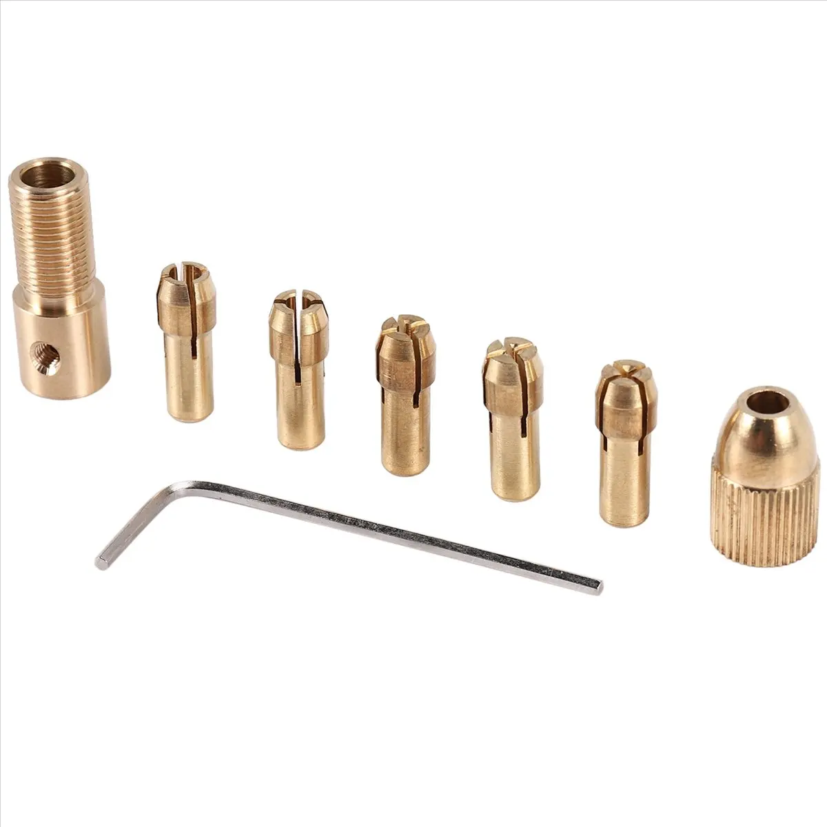 Fashion 8-Piece 0.5-3mm Drill Chuck Collets Set of Quick Chuck for Mini Tools