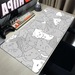 Mouse Pad Cute Cat Large Gamer Mousepad Rubber Keyboard Mat Waterproof  Mouse Mats 31.4x11.8in Rubber Desk Pad Design Desk Rug