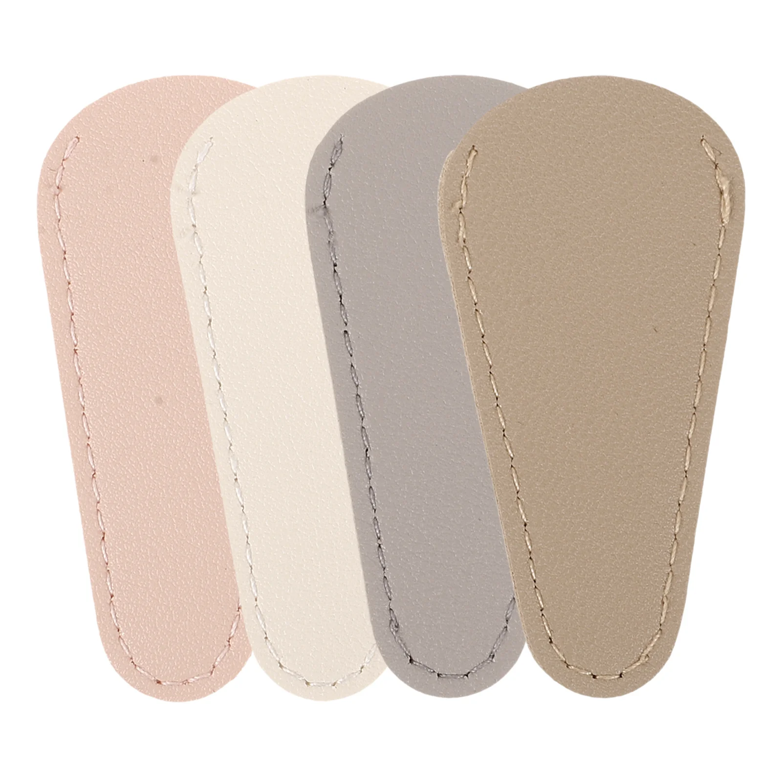 

4pcs Cuticle Scissor Covers Protective Cap For Nail Clippers Tweezers Manicure Pedicure Tools Storage Case Cover Set