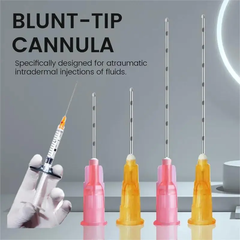 

30pcs Blunt Cannula For Filler Injection 14G 18G 20G 21G 22G 23G 25G27G30G Uric Acid Facial Filling Nose Slight Blunt Needle