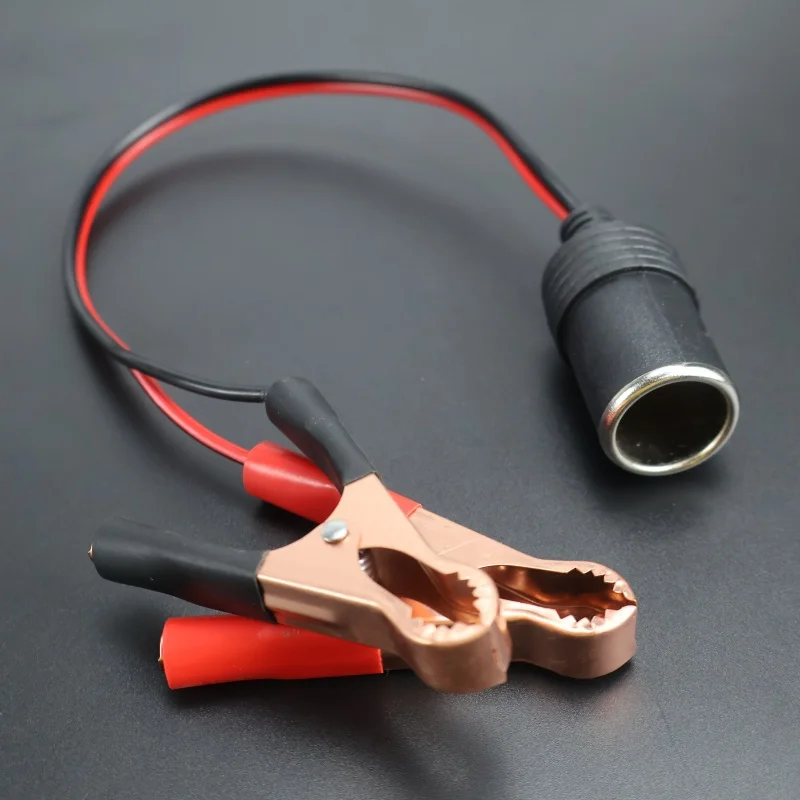 بطارية السيارة الطرفية كليب على ولاعة السجائر محول مقبس الطاقة 12 فولت التخييم عيد الميلاد #3