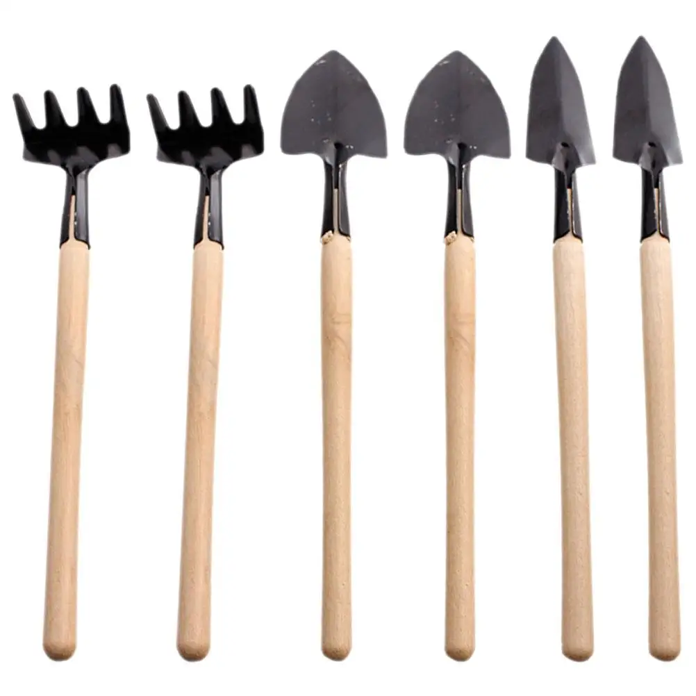 2 set Mini Gardening Tools Set Small Size Lightweight Kids Garden Tool Kit Shovel Rake Planting Digging Soil Loosening