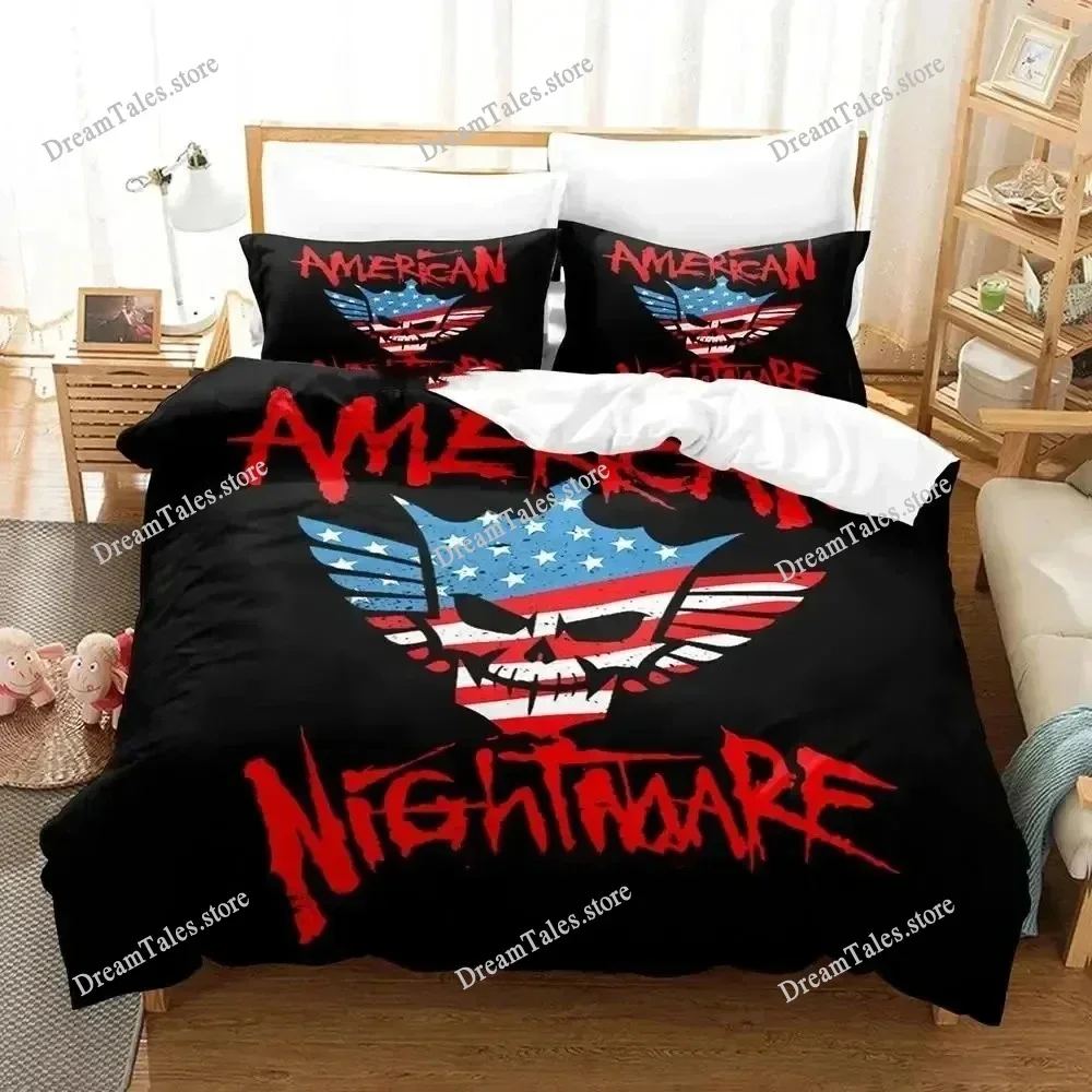 

WWE American Nightmare Cody Rhodes Bedding Set Duvet Cover Bed Set Quilt Cover Pillowcase Comforter King Queen Size Boys Adult