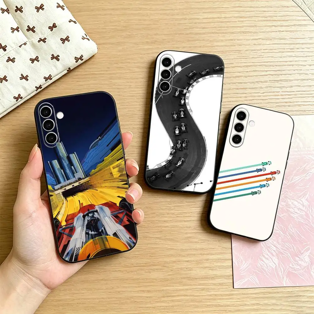 

M-Minimalist Circuit Phone Case For Samsung Galaxy A73,A72,A71,A70,A53,A52,A51,Others Soft Black Cover