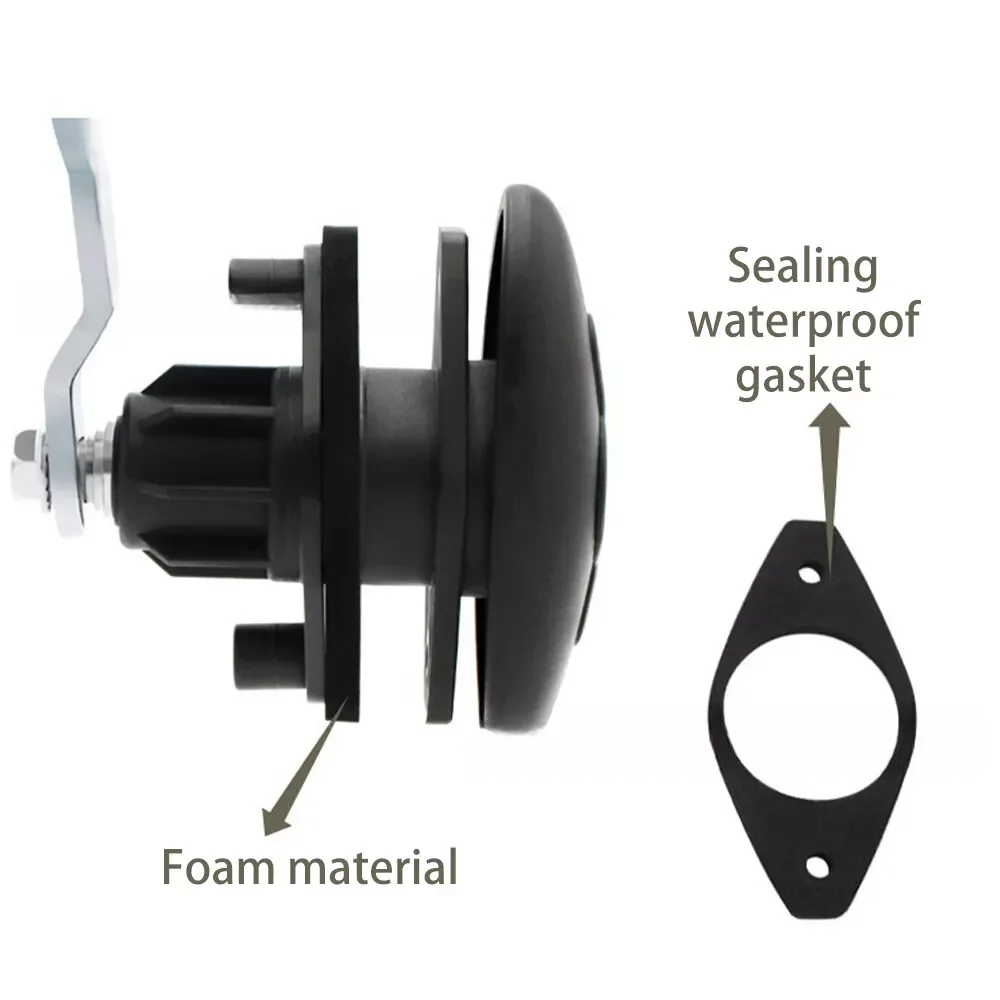 Caravan T-Handle Lock With 2 Keys RV Cabin Door Lock Compression Seal Lock Luggage Flat Cabin Door Lock For Caravan Motorhom view 5