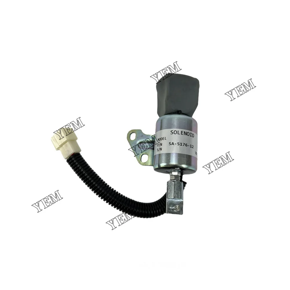 D722 Shutdown Solenoid 12V SA-5176-12 1756ES-12SUC5B1S5 For Kubota Diesel Engine