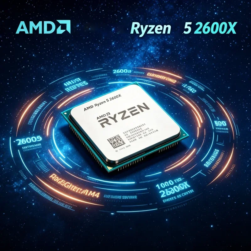 amd-ryzen-5-2600x-r5-2600x-6-core-12-thread-95w-tdp-am4-desktop-cpu-tray-version-no-stock-cooler-for-pc-build-upgrade