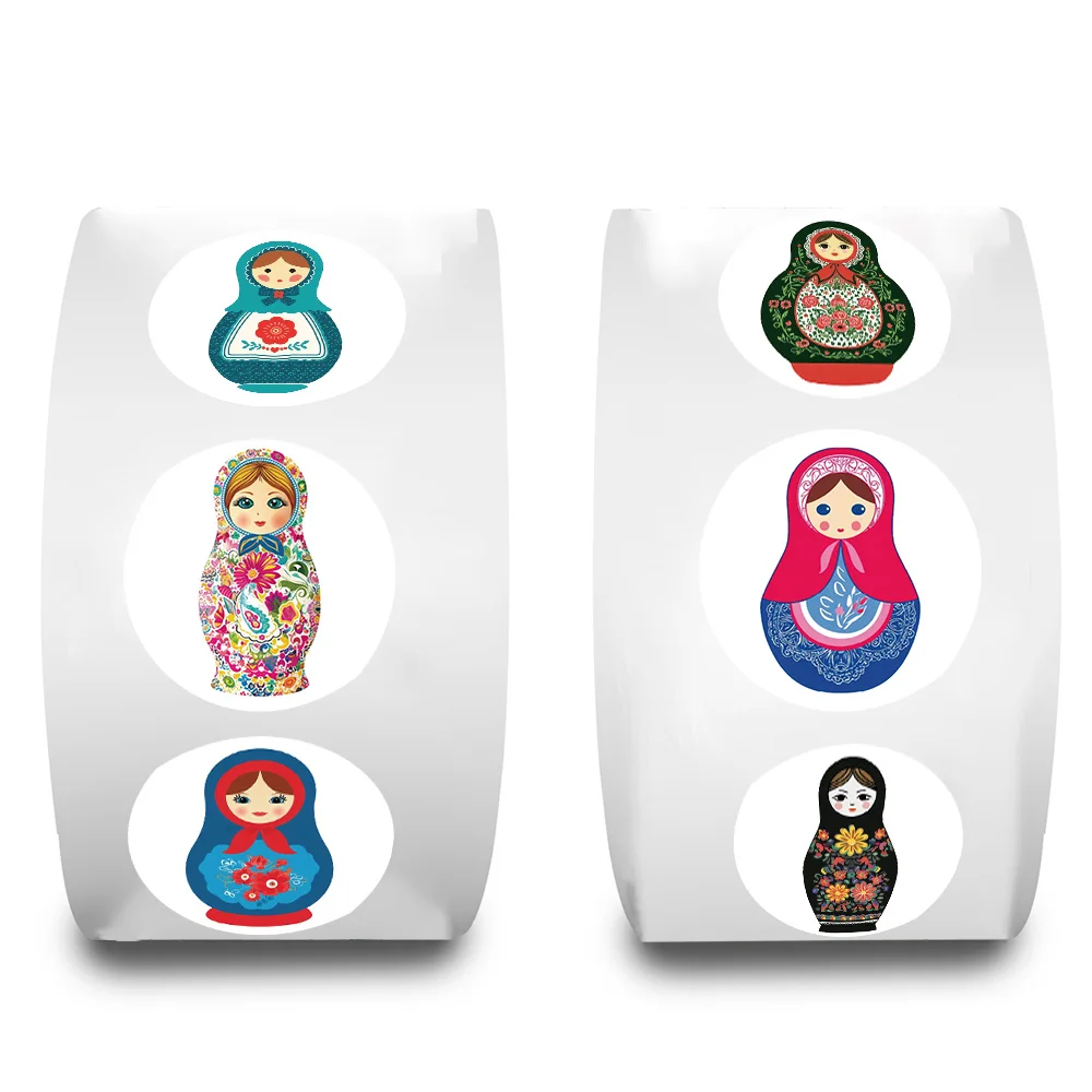 500 قطعة دمية التعشيش الروسية الإبداعية الكتابة على الجدران لفة ملصقات سكرابوكينغ كلية المواد الهاتف الغيتار التزلج الديكور