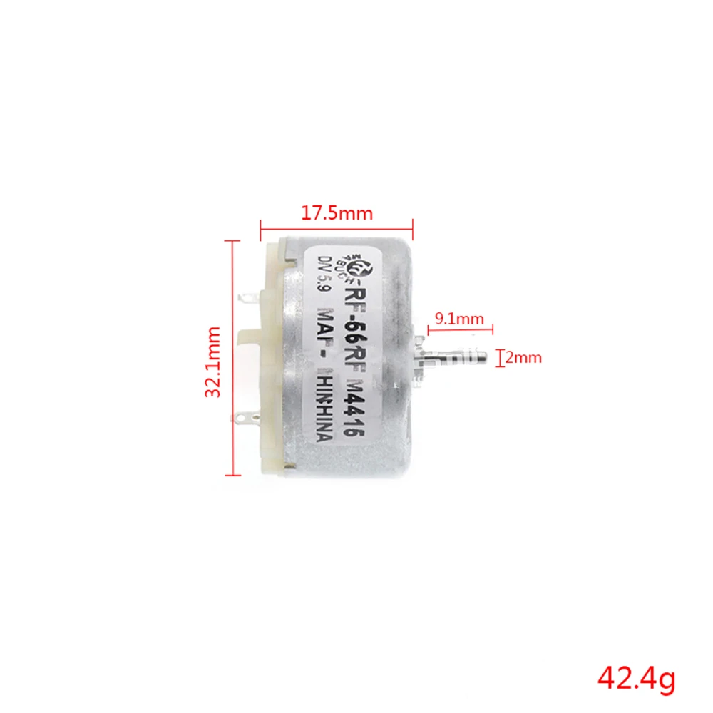 Micro RF-500TB 12560 14415 18280 Motor DC 3V-12V 6V 9V 3700RPM Shaft Diameter 2mm Round 32MM  Humidifier Alarm 12Volt