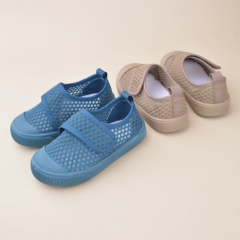 EDUBA Children Stylish and Genuine Breathable Mesh Casual Sneakers Lithe Hollow out Solid Color Sandals EKF05