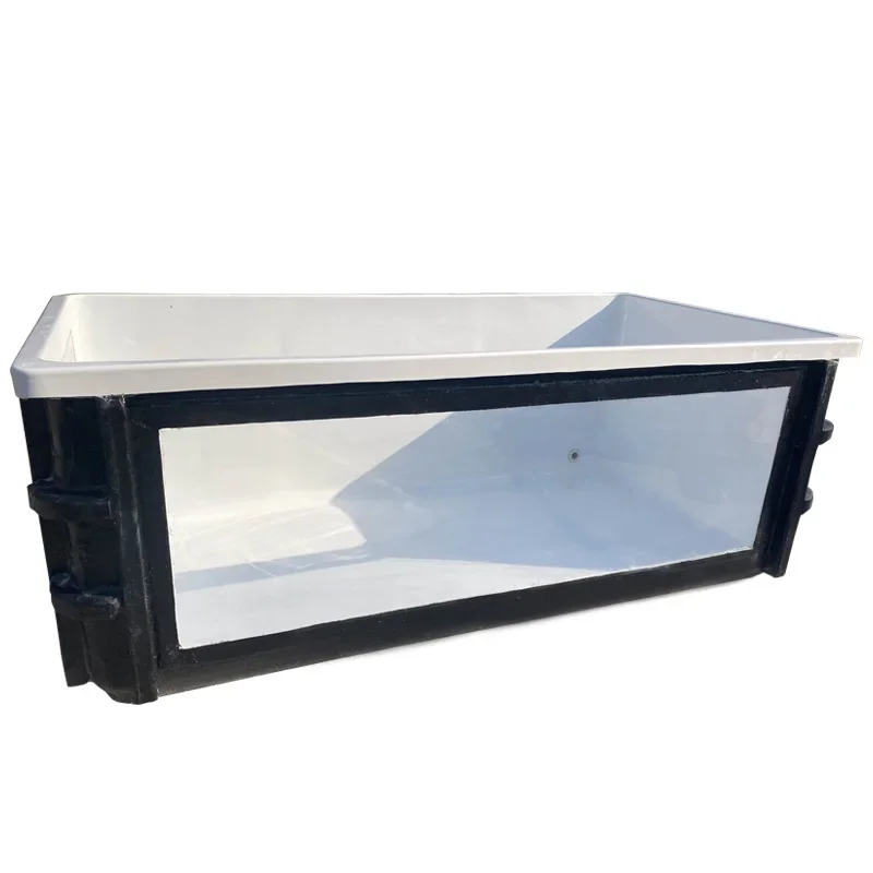 Wholesale custom cheap stackable large fiberglass frp fiberglass aquariums koi pond fish tank with viewing window and filter