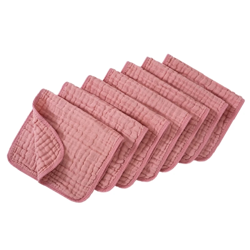 Katoenen schoudervulling Baby Spuugdoekjes Superabsorberend gaas Speekselhanddoeken voor kwijlen en spugen, 6 stks / set D5QA