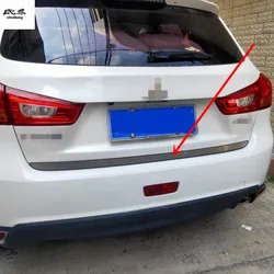 1SET Roll Shipping Stainless Steel for 2010-2018 Mitsubishi ASX Car Back Rear Door Trunk Sill Pedal Protection Decoration Cover