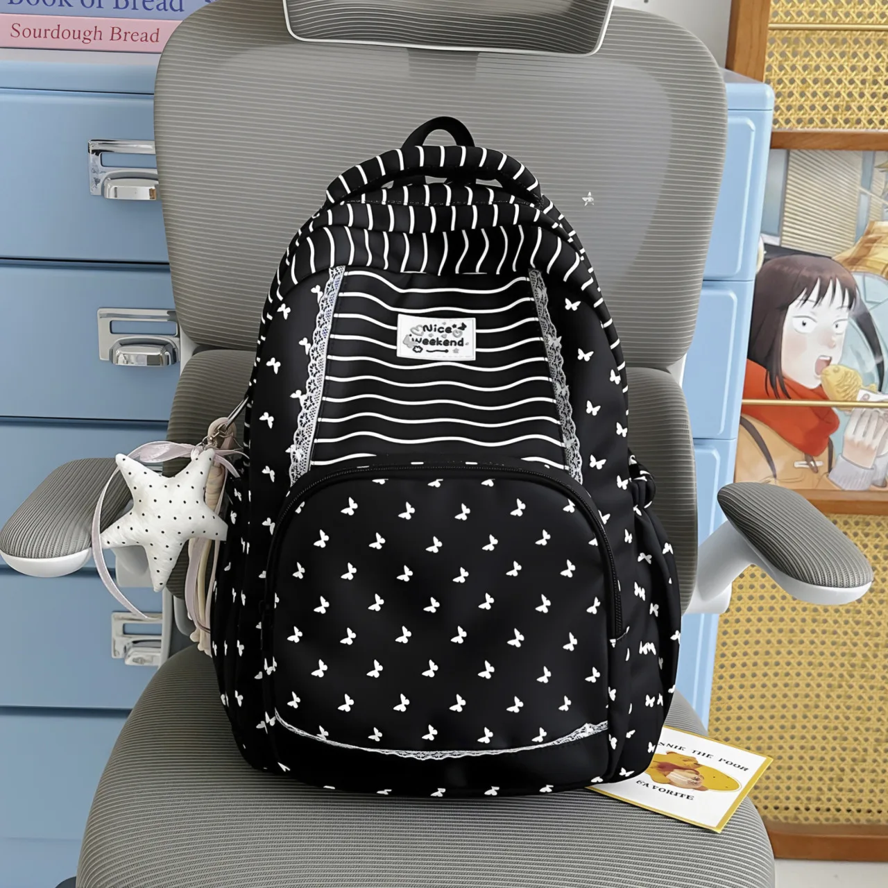Girl School Bag Backpack Back Pack For Teenager Women Children Female Pink Schoolbag Primary High Bagpack Class Teens Child Kids