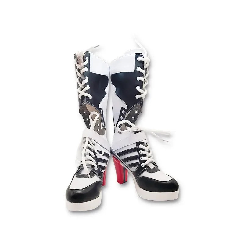 Juego de Anime DC payaso Joker Harley Joke High Birds Of Prey Cosplay botas Zapatos Halloween carnaval fiesta disfraz personalizado