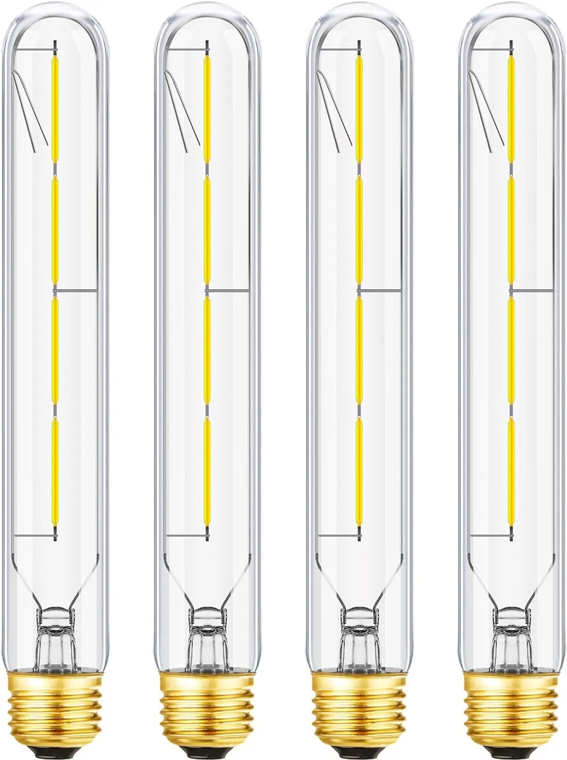 

Dimmable T10 LED Bulb, 4W (40W Equivalent), E26 Base, 5000K Cool White, 400lm, 8.9in, 4 Pack