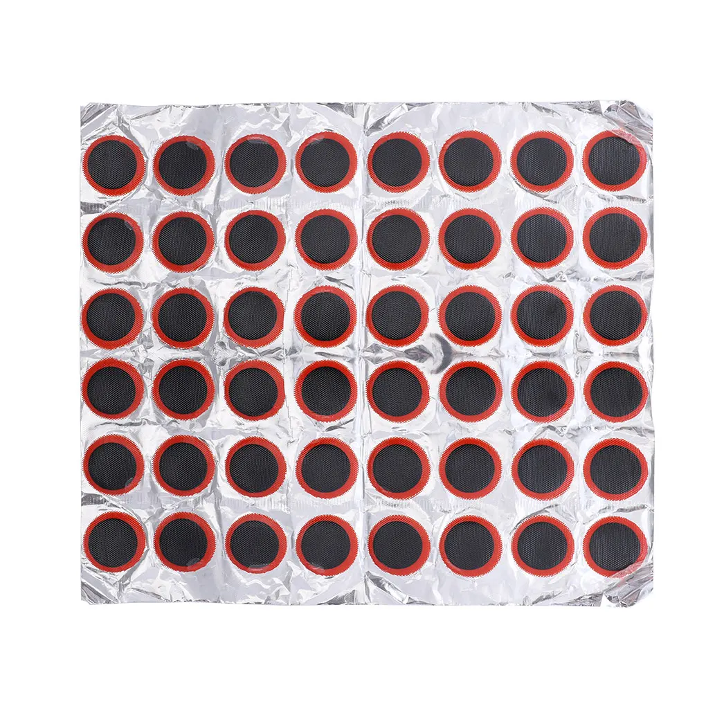 

48 Pieces Bike Tire Repair Patch Professional Small Fix Component Professional Puncture Pads Fixing Accessory Tyre Parts