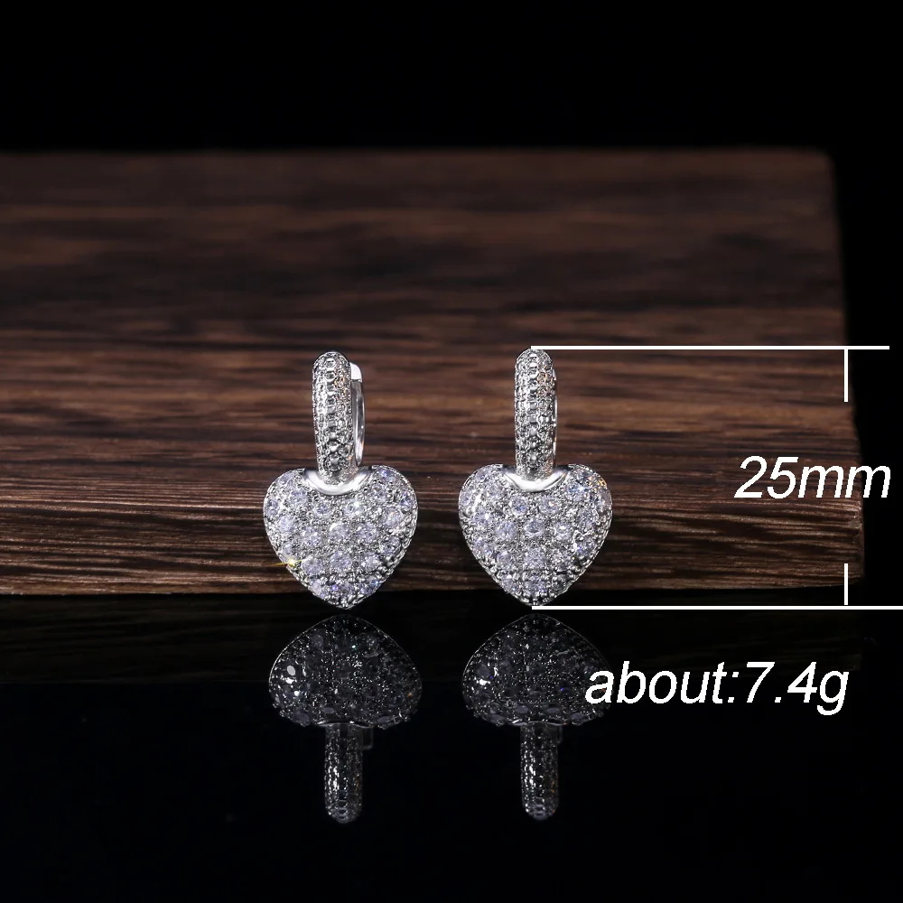 2022 Trend Dangle Earrings for Women Temperament Elegant Female Accessories with Shiny CZ Wedding Party Statement Jewelry Gift