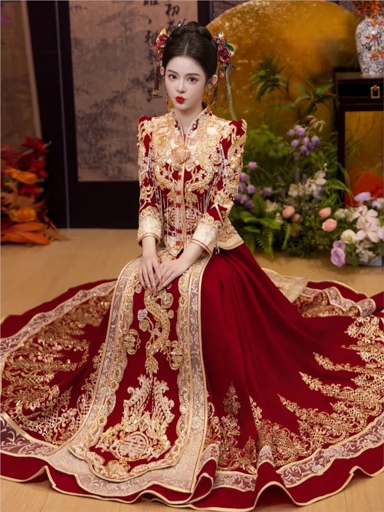 

Новая одежда в китайском стиле для торжеств и свадеб