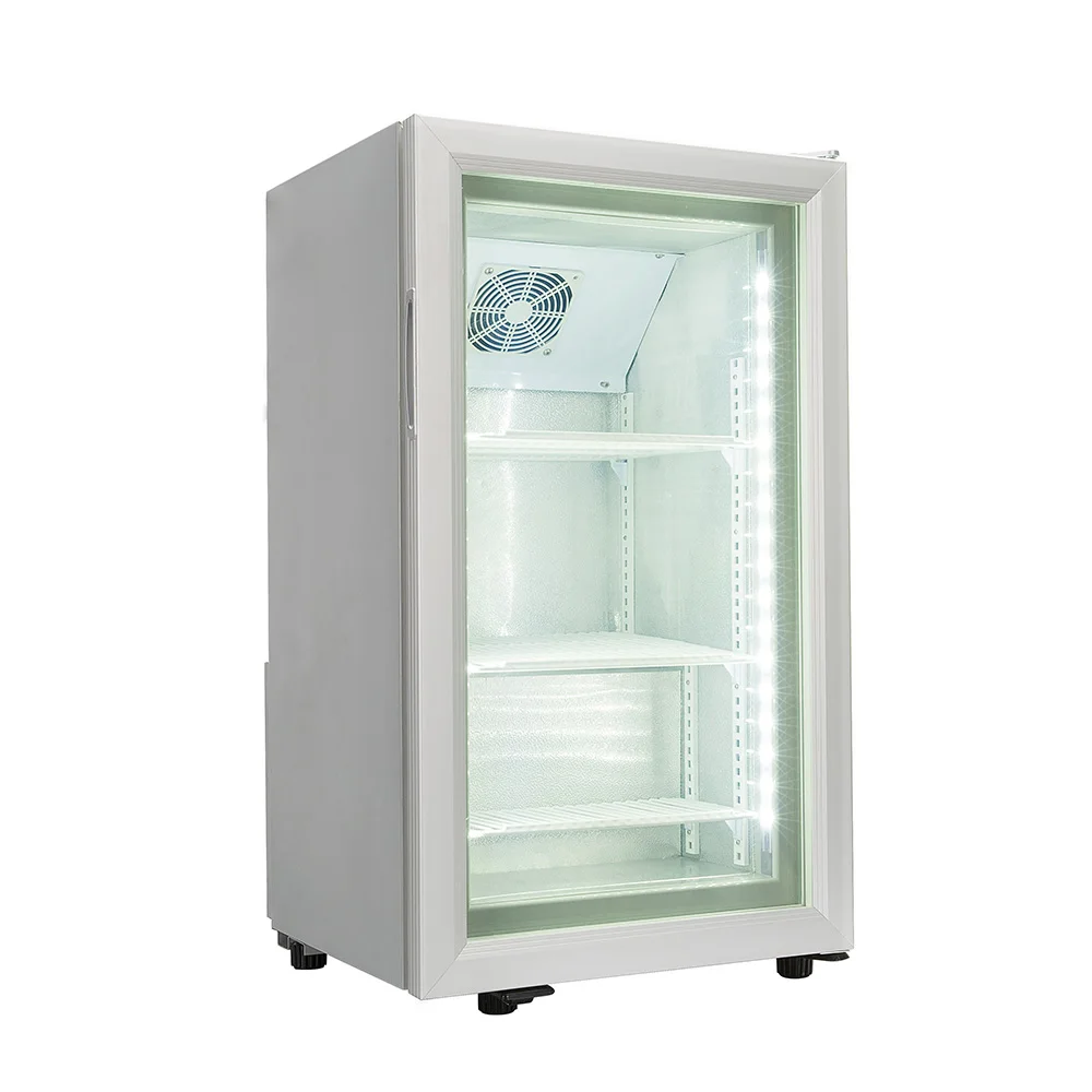 China Mini Bar Fridge 98L Double Door Refrigerator And Hotel Use Cooling And