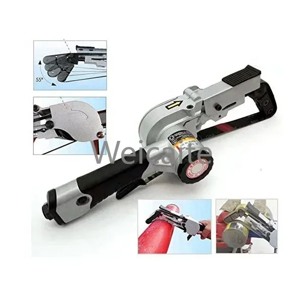 Pneumatic Belt Sander 20 X 520 Mm Air File Detailing Polisher Tube Pipe Grinder 17000rpm for Removing Metal Weld Seams