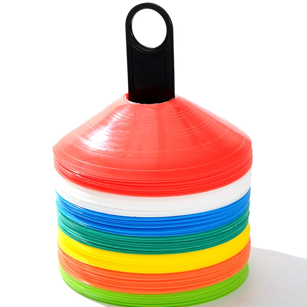 

5pcs Football Training Stand Lightweight Cone Holder Tray Disc Cones Practice Black Color Storage Bracket Soccer Equipment Gift