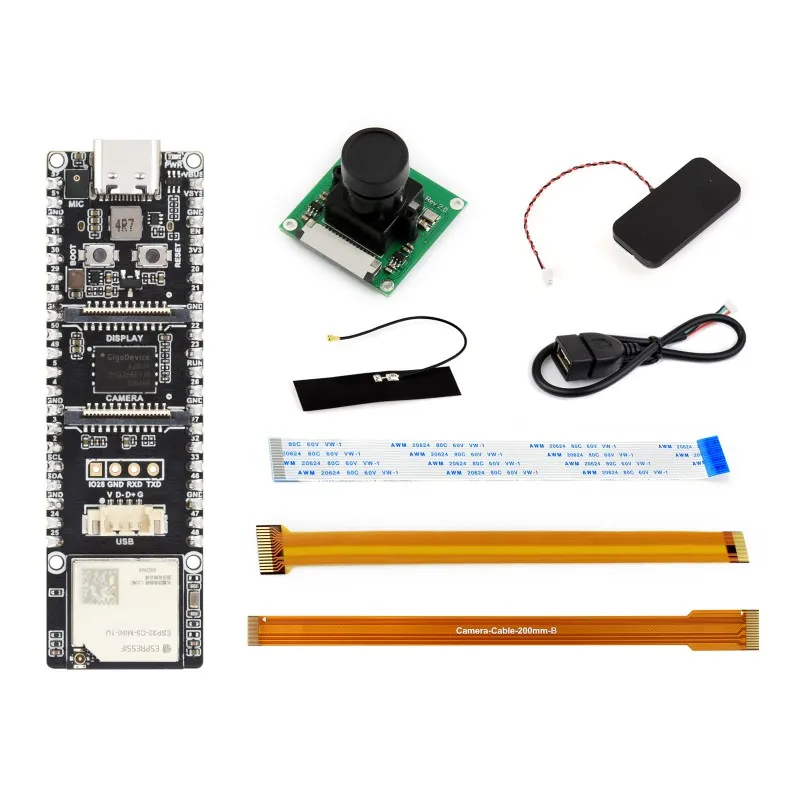 ESP32-P4 RISC-V Dev Board with Onboard ESP32-C5, Dual Band WiFi6 2.4G/5G, Hardware Encryption, AI Voice Interaction Edge Computi