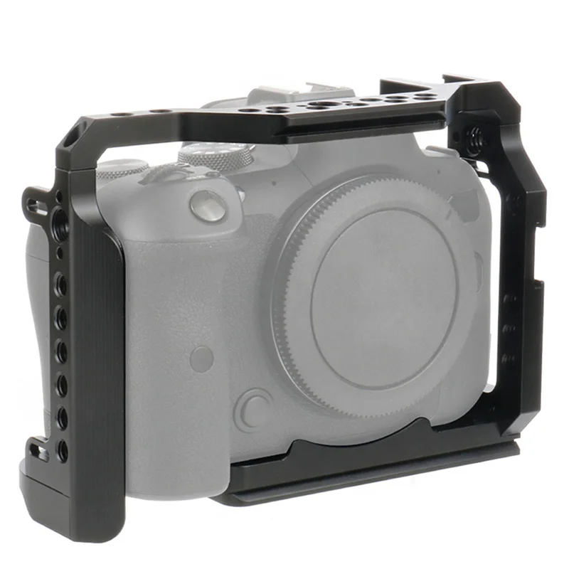 Camera Cage for Eos- R5 R6 Aluminum Alloy Small Rig Camera Protective Cover Aluminum Alloy Video Stabilizer Mount