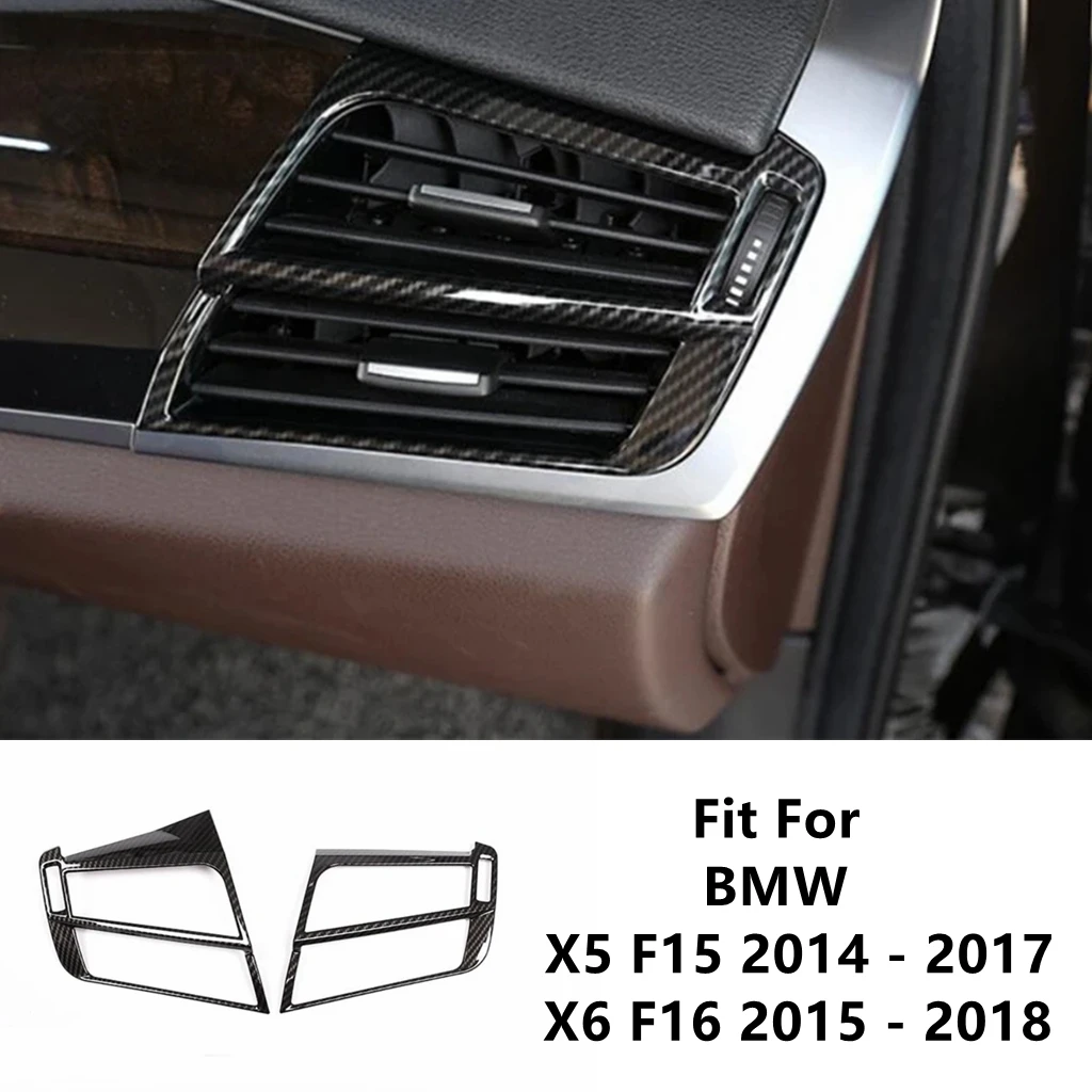 

Dashboard Side Air Conditioning AC Outlet Vent Frame Cover Trim For BMW X5 F15 2014 - 2017 / X6 F16 2015 - 2018 ABS Accessories