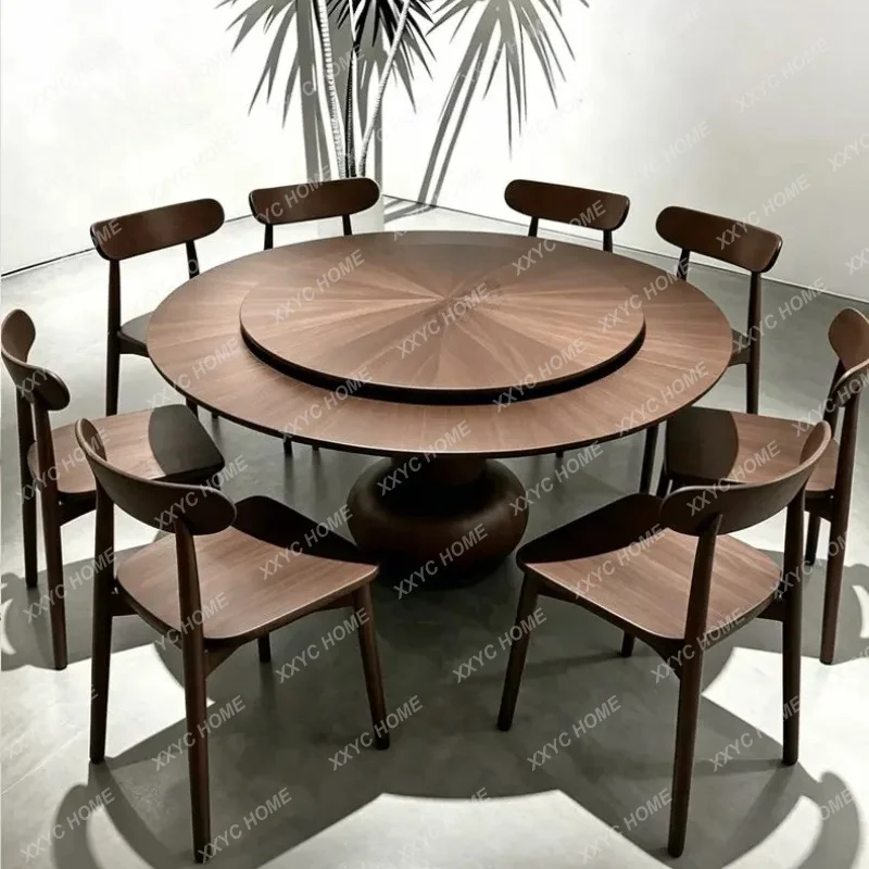 XXRotating Extendable Dining Table With Lazy Susan Marble Top Solid Wood Drop Leaf Round Kitchen Table For Home