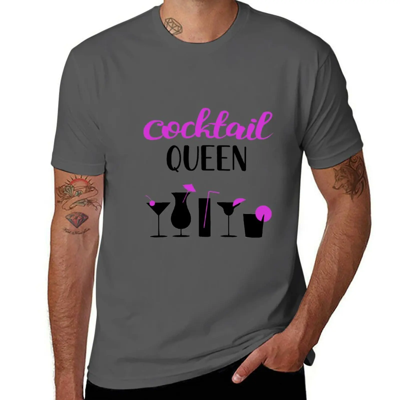 

Cocktail Queen T-Shirt mens graphic t shirts man t shirt cotton t shirts for man cotton funny T-Shirt