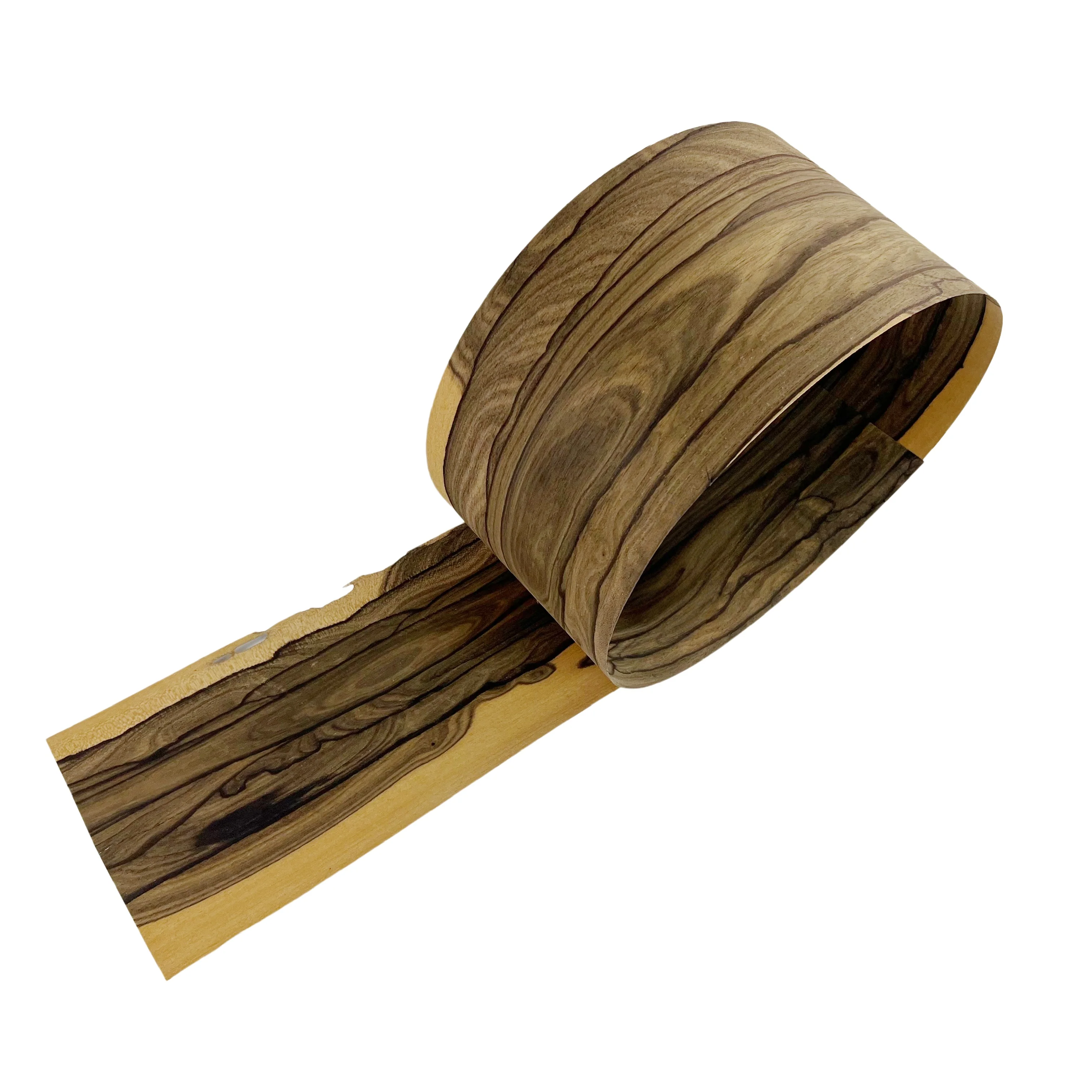 2PCS 0.5MM Natural Black Persimmon Wood Veneer Sheet  Bookmatch Guitar Body Suface Veneer 1.4x0.16meters