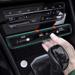 Car Wireless Charger Phone Charger Charging Holder For Volkswagen VW TAYRON 2020 2021 2022 2023 2024 Accessories