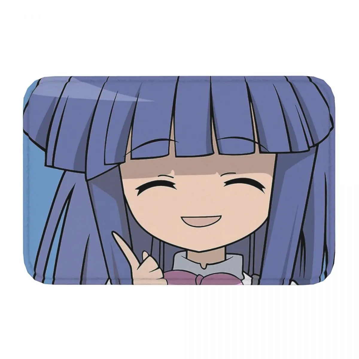 Higurashi no Naku Koro ni Bathroom Mat Nipah~! Rika Furude Doormat Kitchen Carpet Balcony Rug Home Decoration