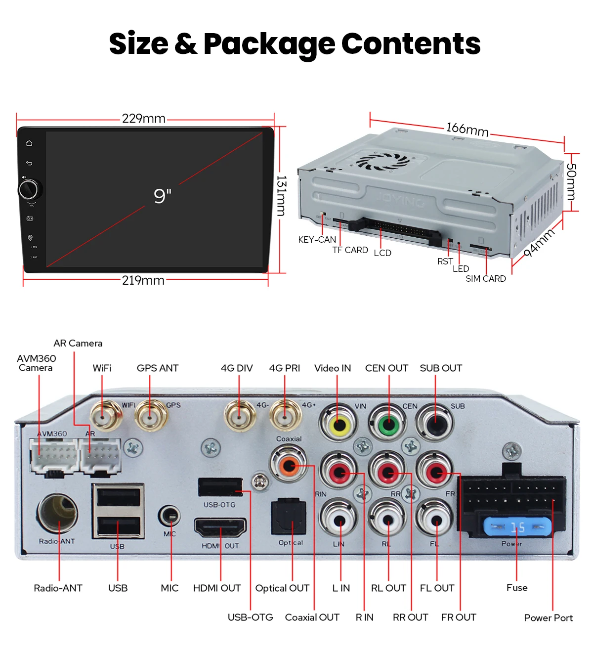 Joying 9" 10"Univer…