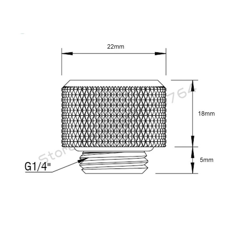 Hard Tube Fitting Kit For OD14mm Acrylic PETG Hard Compression Connector for Computer Water Cooling 4Pcs or 8Pcs Pack