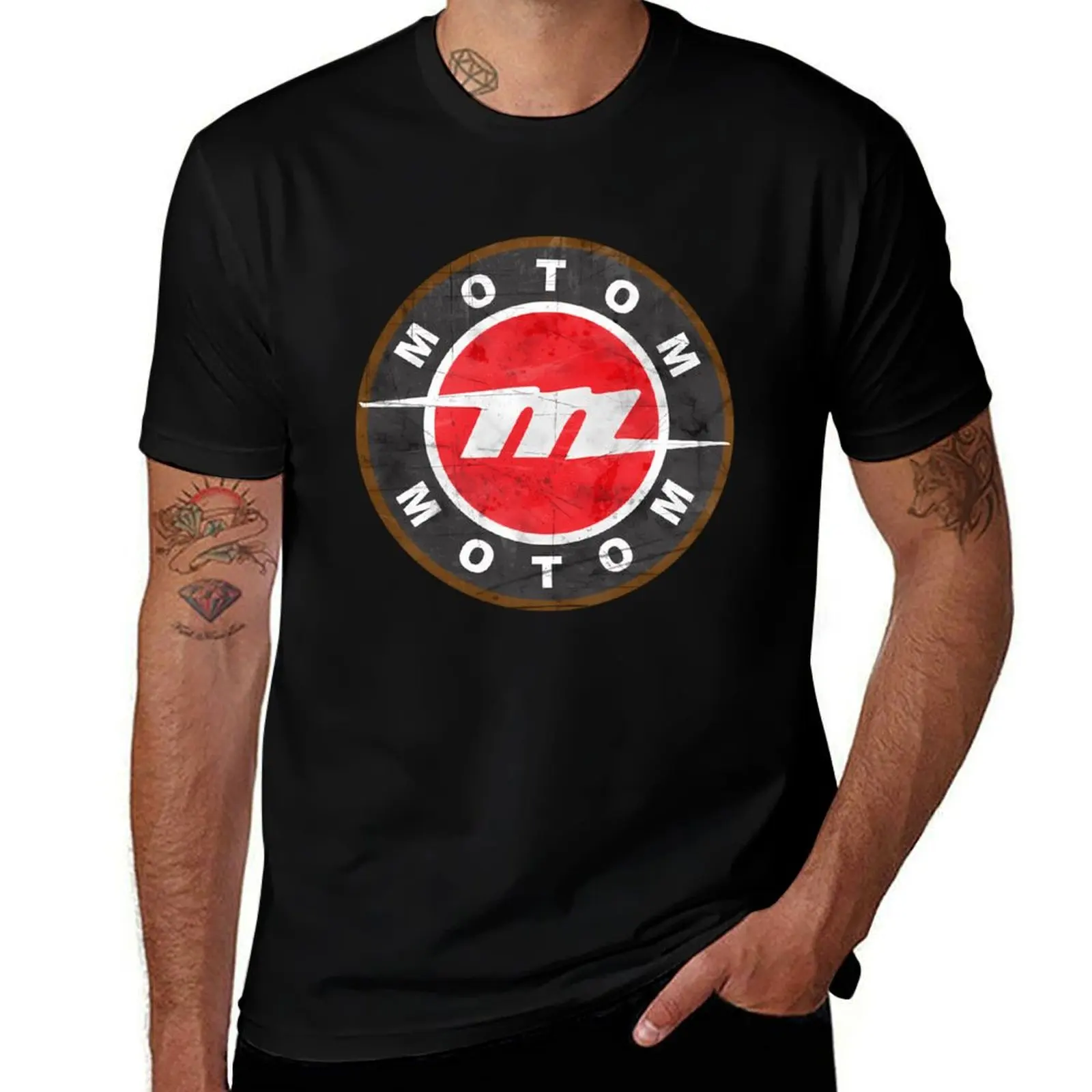 

Motom Motorcycles Retro Badge Motom Logo T-Shirt t shirts with prints man t shirt summer essential t shirt T-Shirt