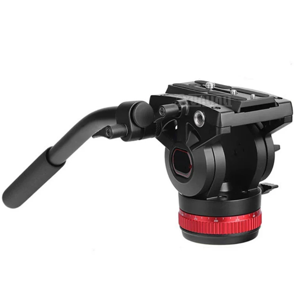 2026 حامل كاميرا ثلاثي القوائم للتخميد الهيدروليكي، تصوير احترافي، رأس معدني بانورامي 360 درجة