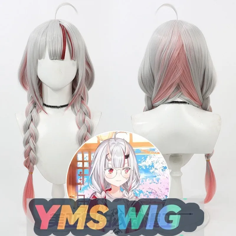 

[YMS WIG] Virtual Live Streaming Host YouTuber Baigui Ayame Cos Wig Nakiri Ayame Integrated Double