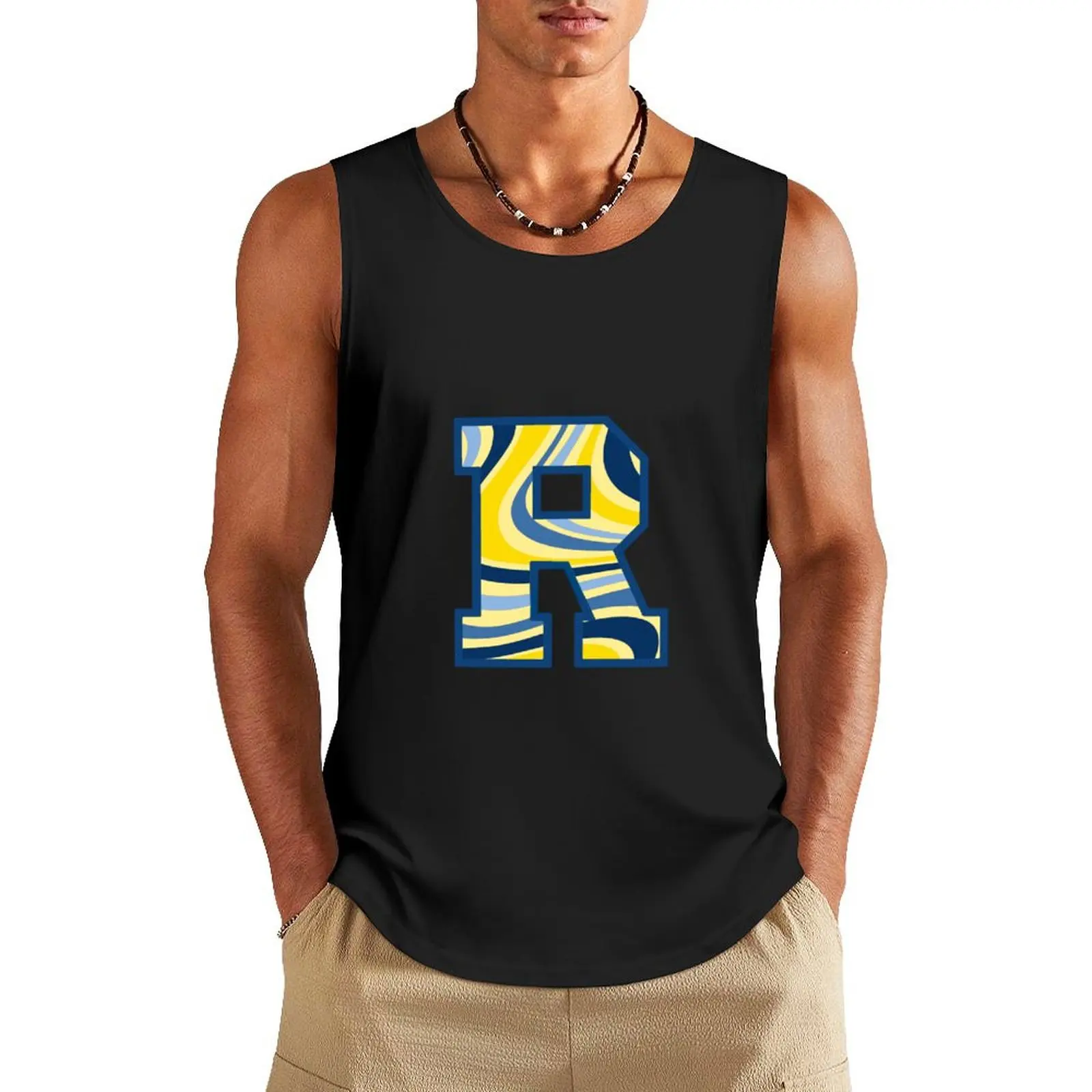 

University of Rochester - U of R - Meliora - Yellowjackets Tank Top gym clothes man fitness T-shirt men