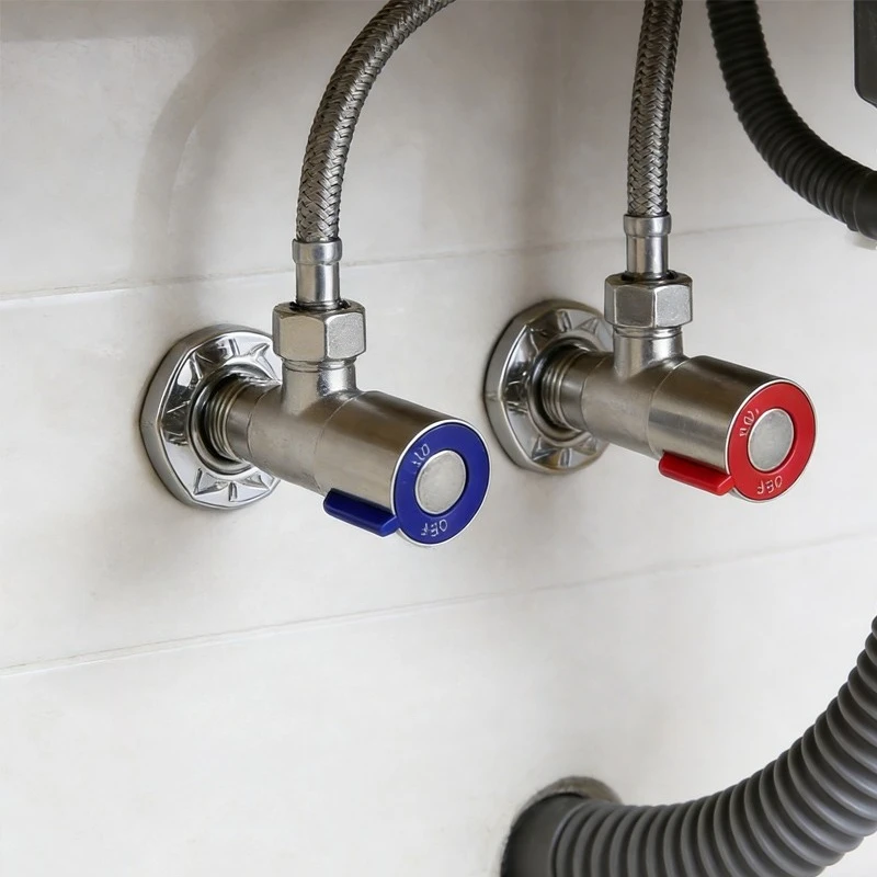 

Треугольный клапан из нержавеющей стали для горячей и холодной воды, утолщенный, взрывозащищенный, для отключения воды, для бытовых водонагревателей, впускной клапан