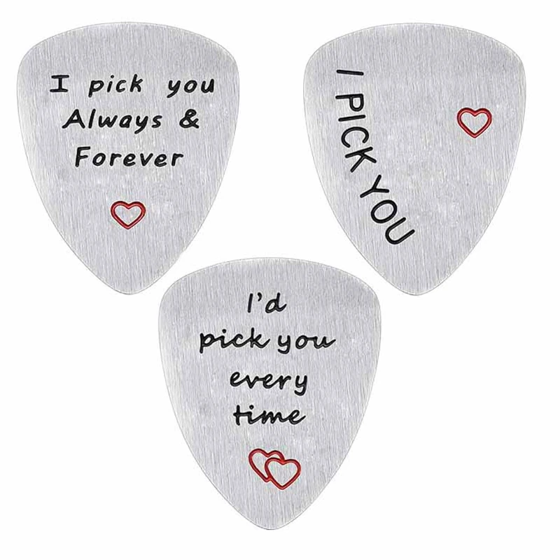 Guitar Picks Gifts For Musician Husband Boyfriend Dad, Wedding Valentine's Day,Gift For Him.