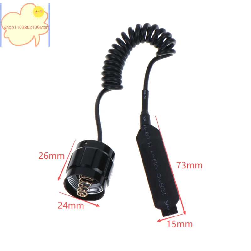 【HT】【HT】Fernbedienungs-Drucktastenschaltergehäuse, Controller, Taschenlampenschalter, passend für 501B LED-Taschenlampe