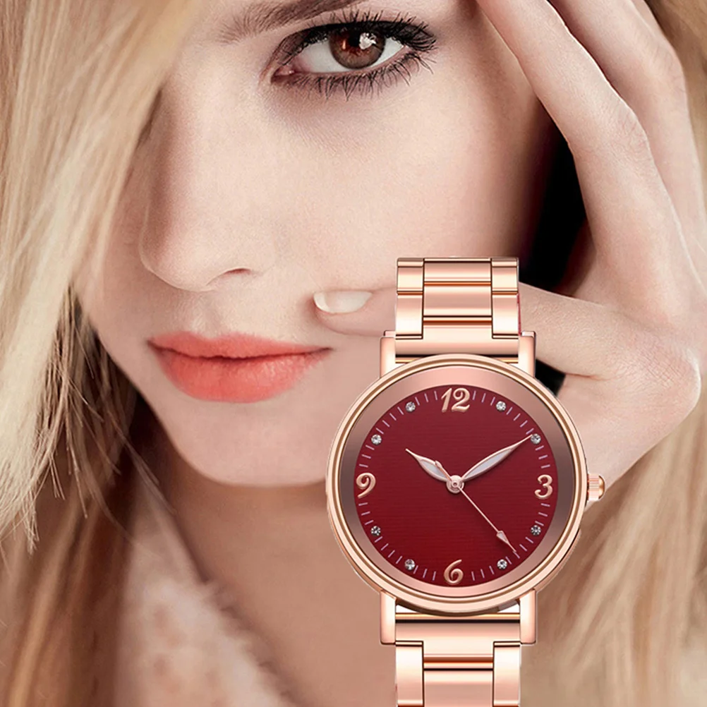 

1Pcs Fashion Lady Luminous Watch Quartz Movement Stainless Steel Band Accurate Timekeeping Comfortable Wear Women Wrist Watch